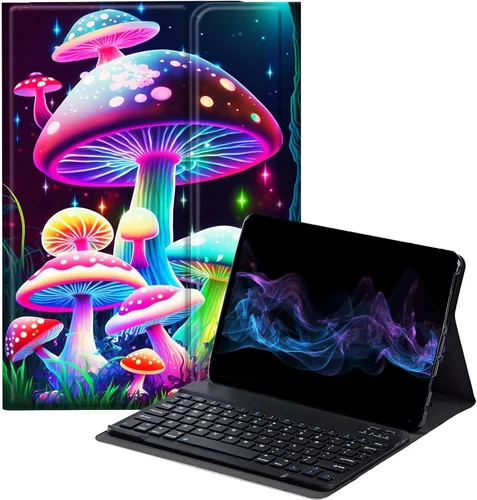 Vista 9 de Funda con teclado africano para Samsung Galaxy Tab S6 Lite de 10.4 pulgadas 2022 (SM-P613/P619)/2020 (SM-P610/P615), funda protectora delgada