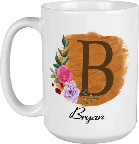 Vista 19 de Taza de café personalizada para tus amigos y familiares con inicial y nombre, regalo para todas las ocasiones, cumpleaños, Navidad, regalo de Acción