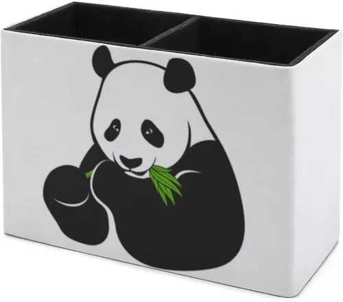Vista 7 de Niapessel Portalápices para escritorio, lindo soporte para bolígrafo de comida de panda, organizador de bolígrafos de escritorio, organizador