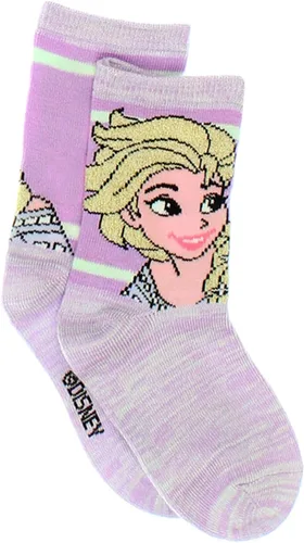 Vista 5 de Disney Juego de calcetines de Frozen para niñas pequeñas