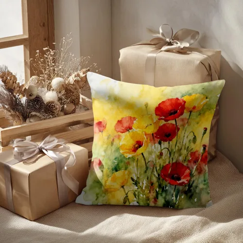 Vista 54 de Batmerry Autumn Pumpkin Templeton Throw Pillow Covers, Green Leaves Paths Forests Decorative Pillow Covers Digital Printing Blended for Couch Sofa