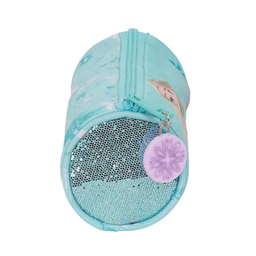 Vista 3 de Estuche Escolar Frozen Hello spring Azul claro 20 x 7 x 7 cm