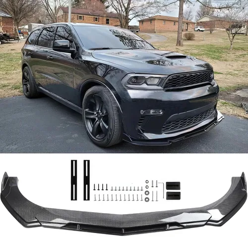 Vista 8 de DREAMOTOR Alerón Divisor Universal Ajustable para Parachoques Delantero de Automóvil, Labio Barbilla Spoiler, 4 Piezas, Protector Difusor Compatible