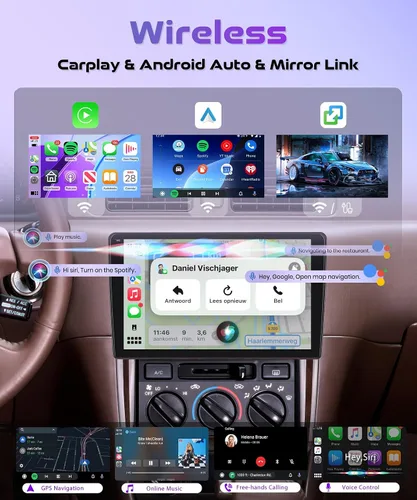 Vista 2 de 4Core 4G+128G Android 15 Radio estéreo para automóvil para Toyota Camry 1996-2001, para Toyota Mark 1997-2002, Rimoody Carplay Andorid auto 9