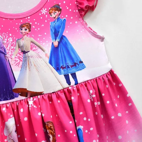 Vista 5 de AOVCLKID Vestido de princesa para niñas, disfraz de cosplay de Halloween