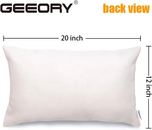 Vista 5 de GEEORY GW05-12 - Juego de 2 fundas de almohada para el día de San Valentín de 12 x 20 pulgadas, fundas de almohada decorativas con corazones rosados