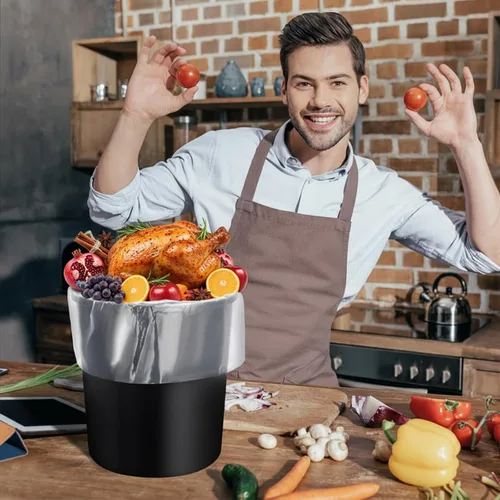Vista 2 de Zonon 15 bolsas de 5 galones, para marinar y salmuera, almacenamiento de alimentos de 4 mil, a prueba de fugas, para pavo, pollo, carne de res, 20 x