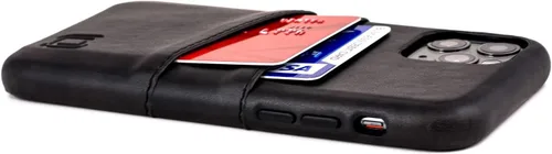 Vista 6 de Dockem Funda tipo cartera para iPhone 11: Placa de metal integrada para montaje magnético y 2 ranuras para tarjetas de crédito (padres)
