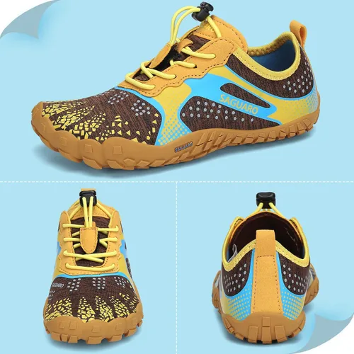 Vista 6 de SAGUARO Zapatos de agua minimalistas para niños y niñas zapatos descalzos ligeros para senderismo atléticos al aire libre secado rápido para caminar