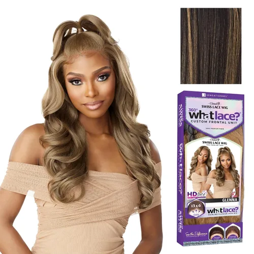 Vista 11 de Sensationnel What Lace - Peluca Glenna de 13 x 6 pulgadas, 1 JETBLACK