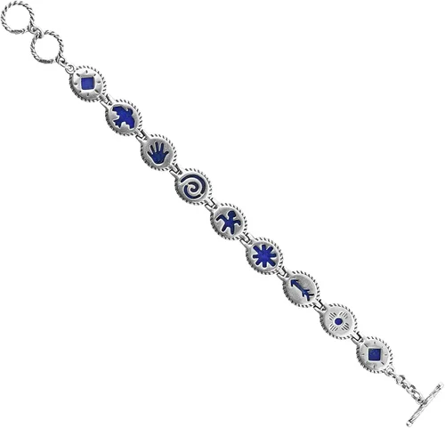 Vista 6 de American West Sterling and Gemstone - Pulsera de tenis reversible, tallas S, M, L, Metal