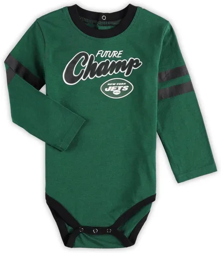 Vista 2 de Outerstuff NFL Little Kicker - Conjunto de 2 piezas para recién nacidos, mameluco y pantalón