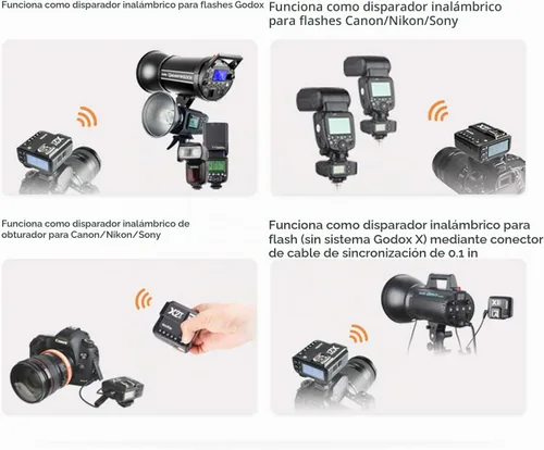 Vista 6 de Godox Disparador de flash inalámbrico X2T-C TTL para Canon EOS 6DII 5DIII