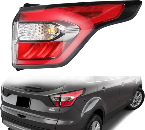 Vista 9 de Dasbecan Conjunto de luz trasera compatible con Ford Escape 2017 2018 2019 Lado izquierdo del conductor