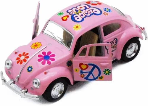 Vista 2 de KiNSMART - 1967 Volkswagen Classical Beetle 5 pulgadas, escala 1:36, modelo de metal fundido a presión con acción de retroceso