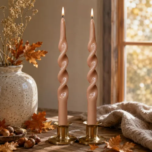 Vista 51 de Pink Candlesticks - Juego de 2 velas cónicas en espiral, sin perfume, de 10 pulgadas de largo, velas cónicas sin perfume para decoración del hogar