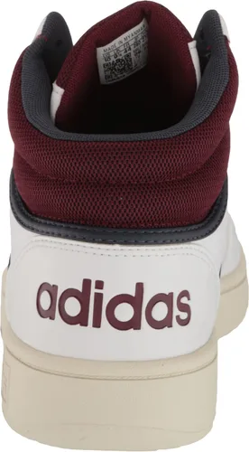 Vista 3 de adidas Hoops 3.0 Mid - Tenis de baloncesto para hombre, color blancoazul marino sombrarojo sombra, talla 11, BlancoAzul marino sombrarojo sombra