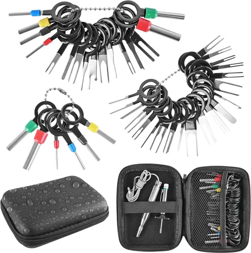 Vista 8 de Kikerike Kit de herramientas de extracción de terminales, 139 piezas, herramienta de desfilado, conector eléctrico, kit de herramientas