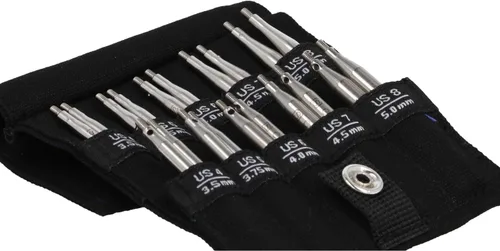 Vista 5 de ChiaoGoo Twist Shorties Set, 2" & 3" (5 & 8 cm) [S], US 4-8 (3.5-5 mm) US 4-8 (0.138-0.197 in) [S]