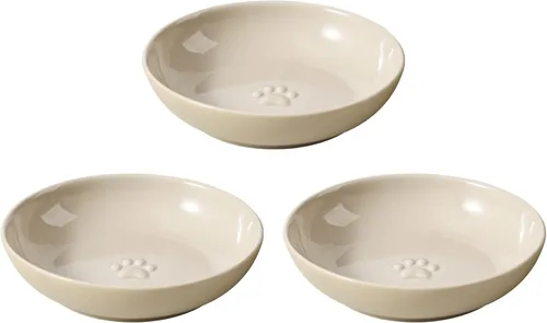 Vista 12 de Havniva Cuencos elevados para gatos, juego de cuencos de comida y agua para Blanco