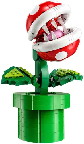 Vista 4 de LEGO Super Mario - Juego de construcción de plantas de piraña para adultos, Mario coleccionable para hombres y mujeres, a partir de 18 años, regalo