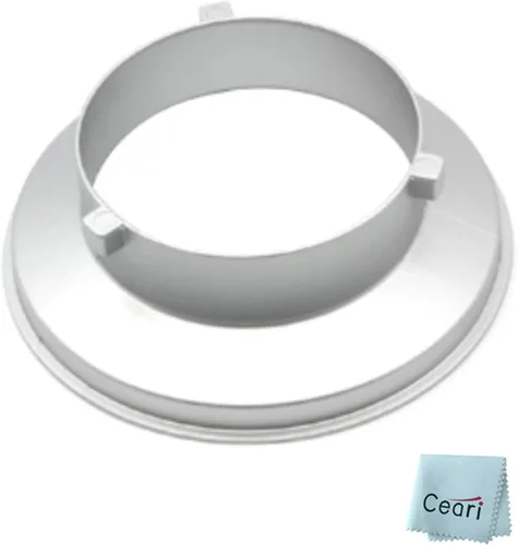 Vista 6 de Godox Adaptador de anillo de velocidad de caja de luz Bowens Mount para fotografía de estudio Diámetro externo de 5.9 pulgadas y diámetro