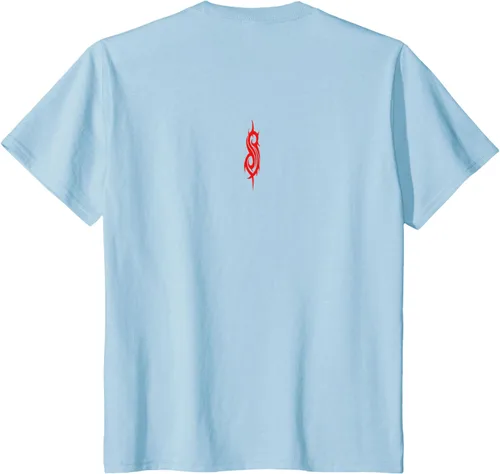 Vista 31 de Slipknot Tribal Calavera playera, niños 12, Rojo