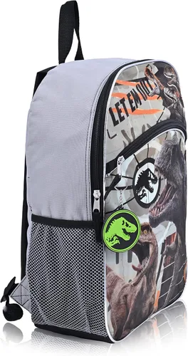 Vista 2 de Jurassic World Mochila de dinosaurio para niños Mochilas para niños de primaria y jardín de infantes para la escuela, Jurassic World, Mochila