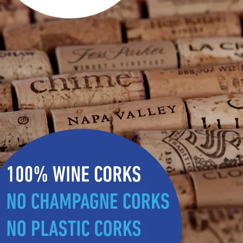 Vista 5 de Corchos reciclados de alta calidad, corchos de vino naturales de todo Estados Unidos, 250