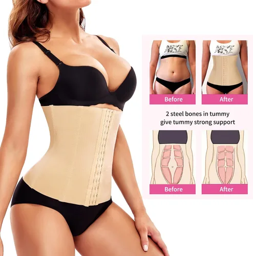 Vista 4 de JOSERGO Entrenador de cintura para mujer, control de abdomen, faja posparto, faja de corsé debajo del busto