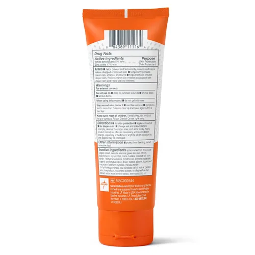 Vista 7 de Medline Remedy Crema protectora de piel con óxido de zinc clínico (tubo de 4 oz), aroma a vainilla, crema para sarpullido de pañales, cuidado