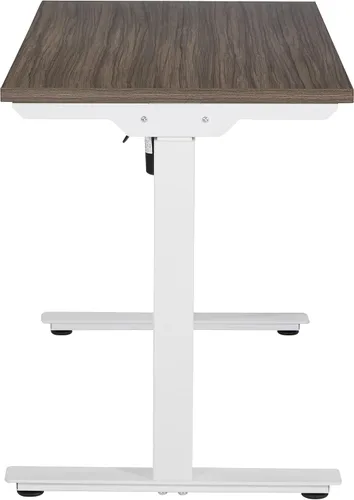 Vista 7 de Office Star Prado - Mesa motorizada de altura ajustable de 4 pies con control de memoria programable de 4 posiciones, parte superior de nogal urbano