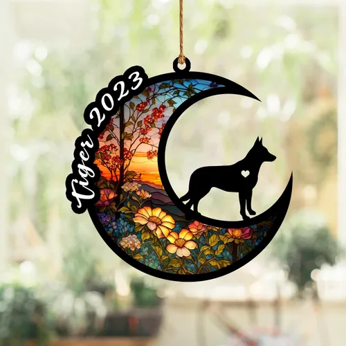 Vista 62 de Atrapasoles conmemorativo para perros, regalo de condolencia de perro de la pérdida del bulldog americano, regalos conmemorativos para los amantes