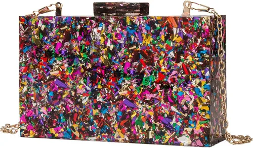 Vista 6 de LETODE Bolsos de mano de acrílico, bolso de plexiglás para mujer