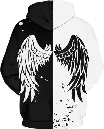 Vista 3 de Chaos World Men's Novelty Hoodie Realistic 3D Print Sweatshirt Unisex Top Casual Pullover