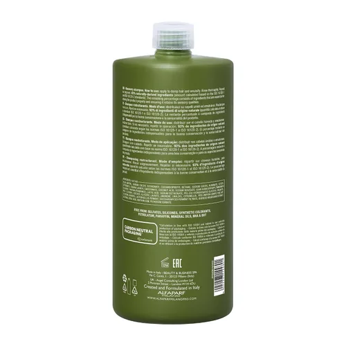 Vista 2 de ALFAPARF MILANO Benvoleo - Champú de recuperación para cabello dañado, limpio, vegano y sostenible, champú sin sulfato, repara, reconstruye, protege