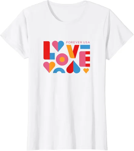 Vista 12 de USPS Camiseta Forever USA Love, Negro