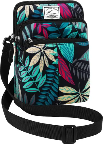 Vista 22 de Kamo Bolso Multifuncional para Teléfono de Un Solo Hombro, Bolso de Cintura para Teléfono, Bolso Diagonal Cruzado, Estuche para Teléfono Inteligente