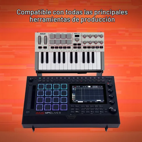 Vista 5 de XTS - Soporte de escritorio de 2 niveles, para MPC Live 3, sintetizadores