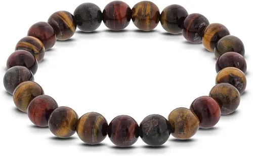 Vista 374 de Gem Avenue Handmade Round Bead Stretch Bracelet Unisex Natural Stone Beaded Jewelry for Men & Women, Elastic Wristband for Daily Wear