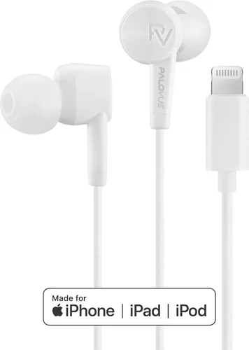 Vista 3 de PALOVUE - Auriculares Lightning compatibles con iPhone 14 13 12 11 Pro Max X XS Max XR 8 Plus 7 Plus, certificados MFi con controlador de micrófono