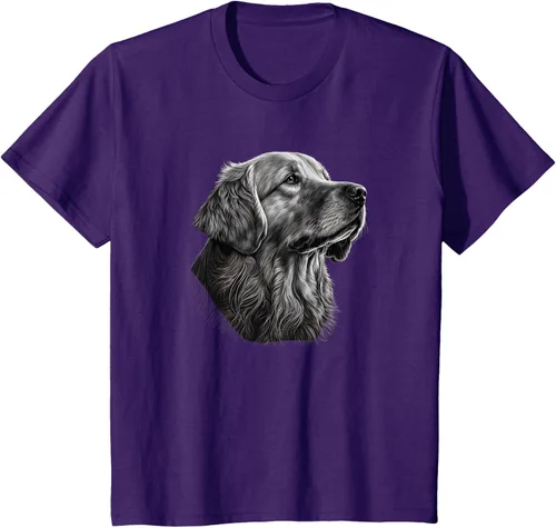 Vista 68 de Camiseta divertida Golden Retriever, Negro