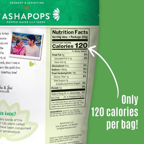 Vista 2 de Ashapops - Semillas de lirio de agua sin gluten vegano paleo sin nueces libre de soya