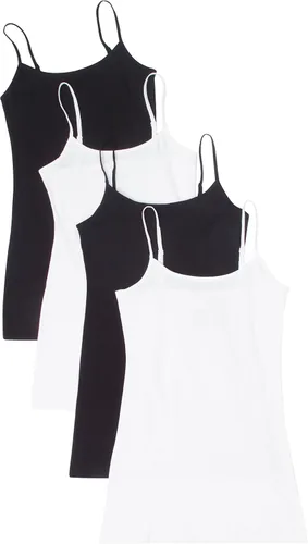 Vista 2 de Active - Paquete de 4 camisetas sin mangas, básicas, para mujer