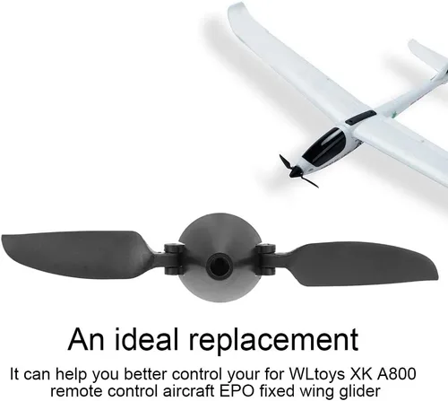 Vista 5 de Socobeta Hélice plegable 5x3 Plegable Plegable Avión Rc 6x3x2 para Wltoys A800 Control Remoto Aeronave EPO Ala Fija Glider Set Pieza Accesorio