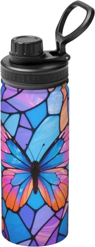 Vista 14 de Green tractor Insulated Stainless Steel Kettle Print Funny Water Bottle Insulated Ideal for Sports and Travel