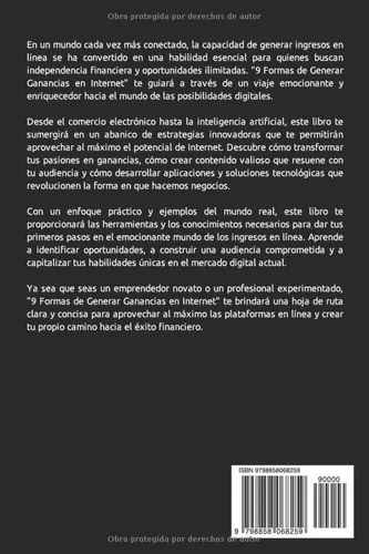 Vista 2 de 9 FORMAS DE GENERAR GANANCIAS EN INTERNET Maximiza tus ingresos Online (Spanish Edition)