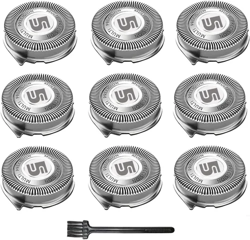 Vista 8 de Cabezales de repuesto SH50 para Philips Norelco serie 5000 (S5xxx, AT7xx, AT8xx, PT7xx, PT8xx) – Cuchillas y cortadoras eléctricas compatibles