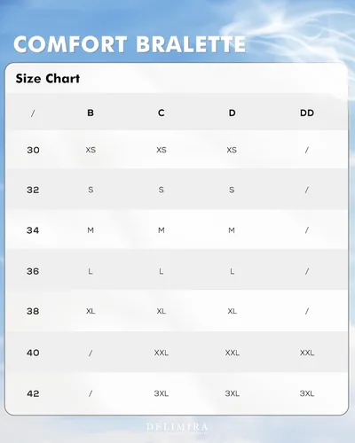 Vista 2 de DELIMIRA Women's Natrelax Plus Size Wireless Bralette V Neck - Full Coverage Seamless Tshirt Bras Unlined Comfort Bra