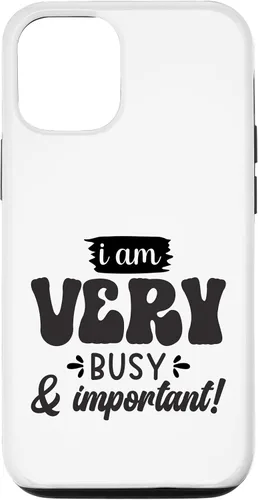 Vista 28 de Very Busy & Important Retro Groovy Text Design Case for iPhone 17